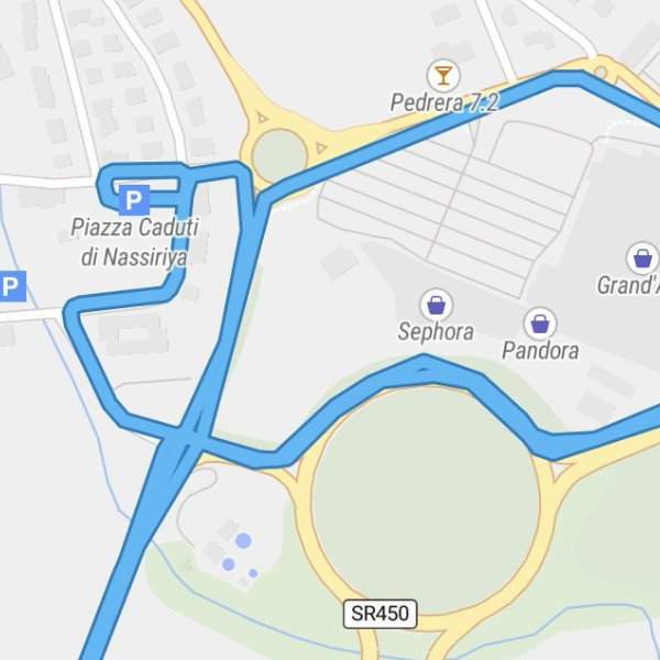 Detailscreenshot einer trackiwi Routenaufzeichnung