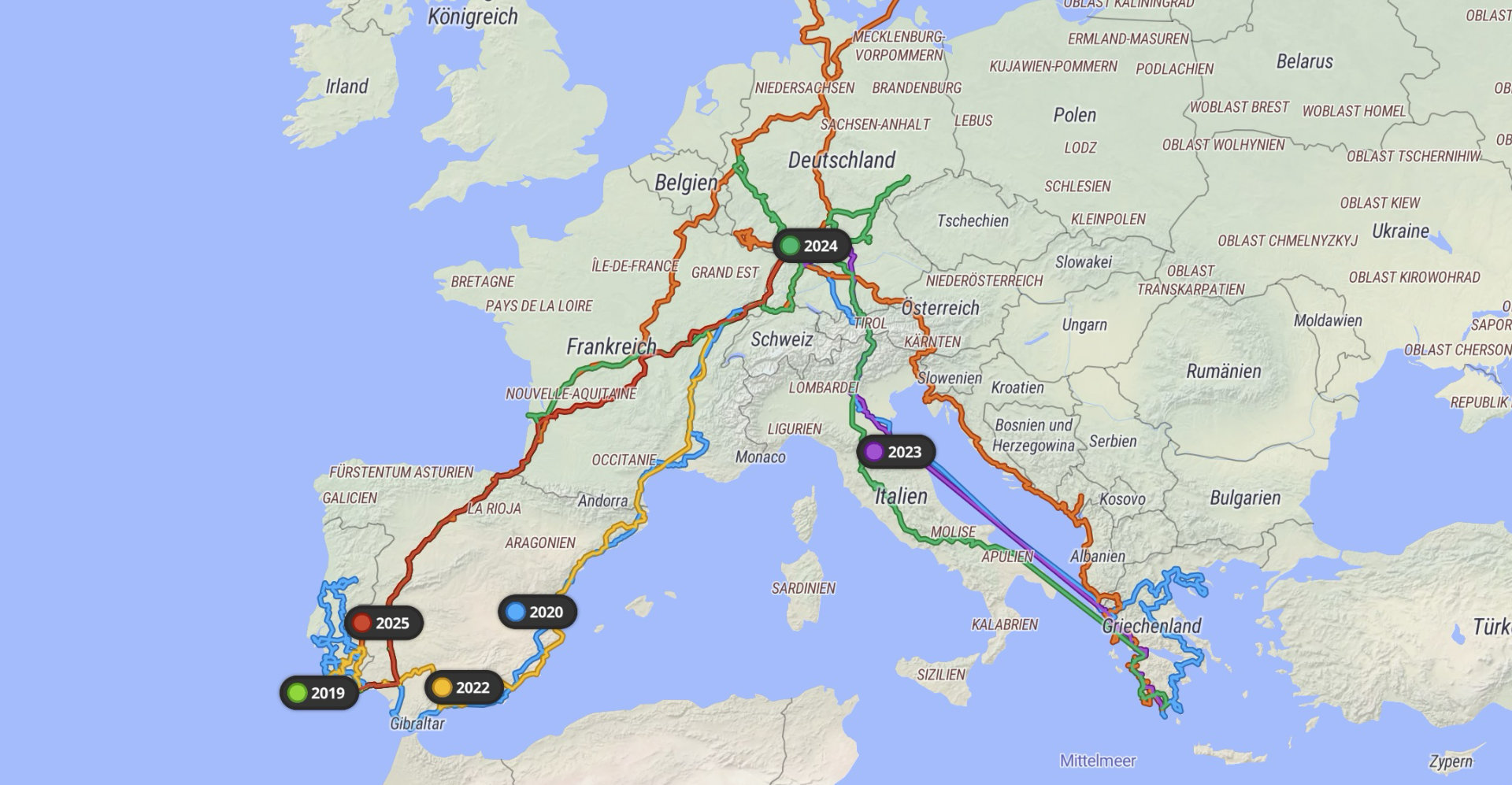 Detailscreenshot einer trackiwi Routenaufzeichnung