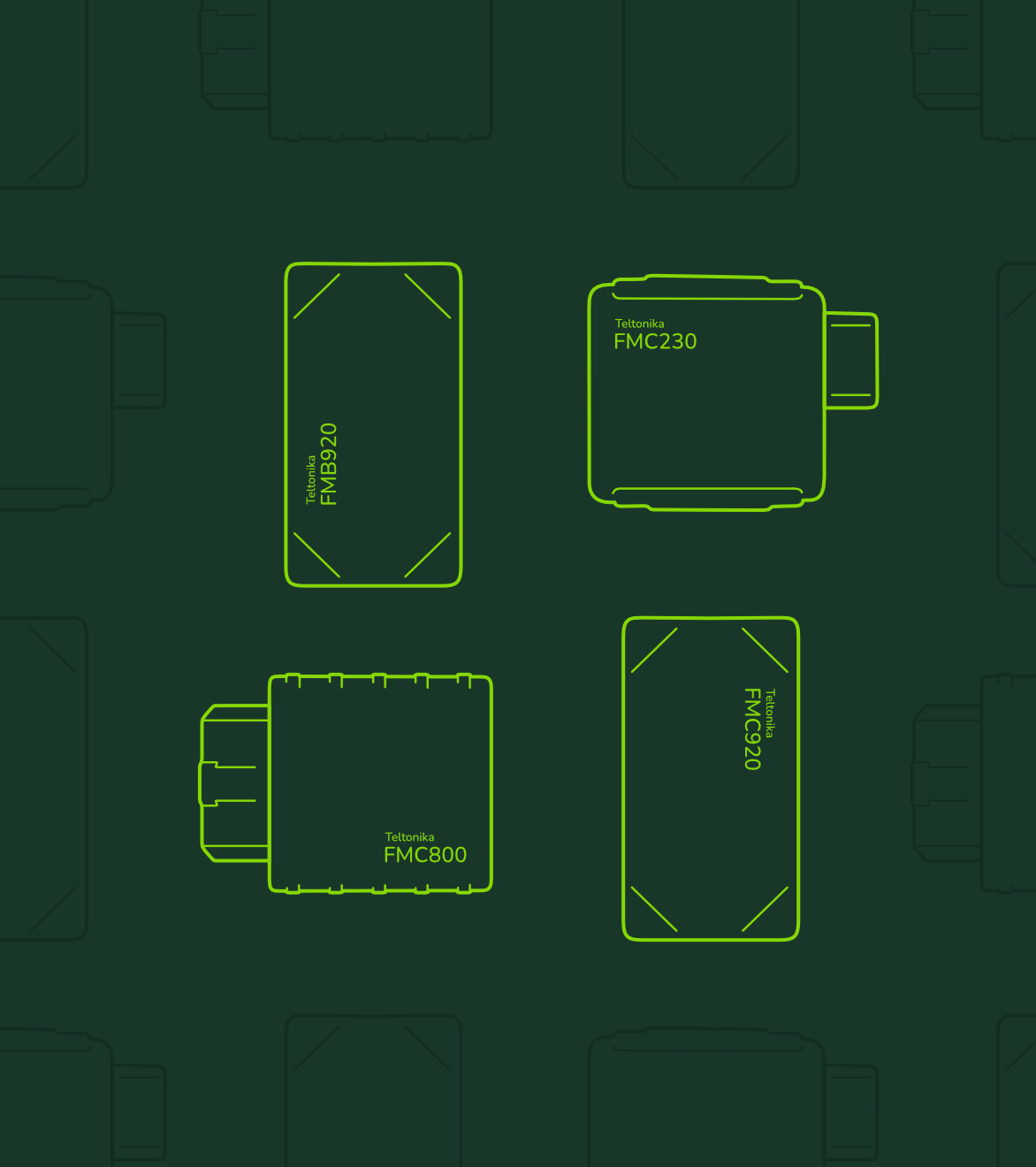 Illustration der verfügbaren Tracker Modelle